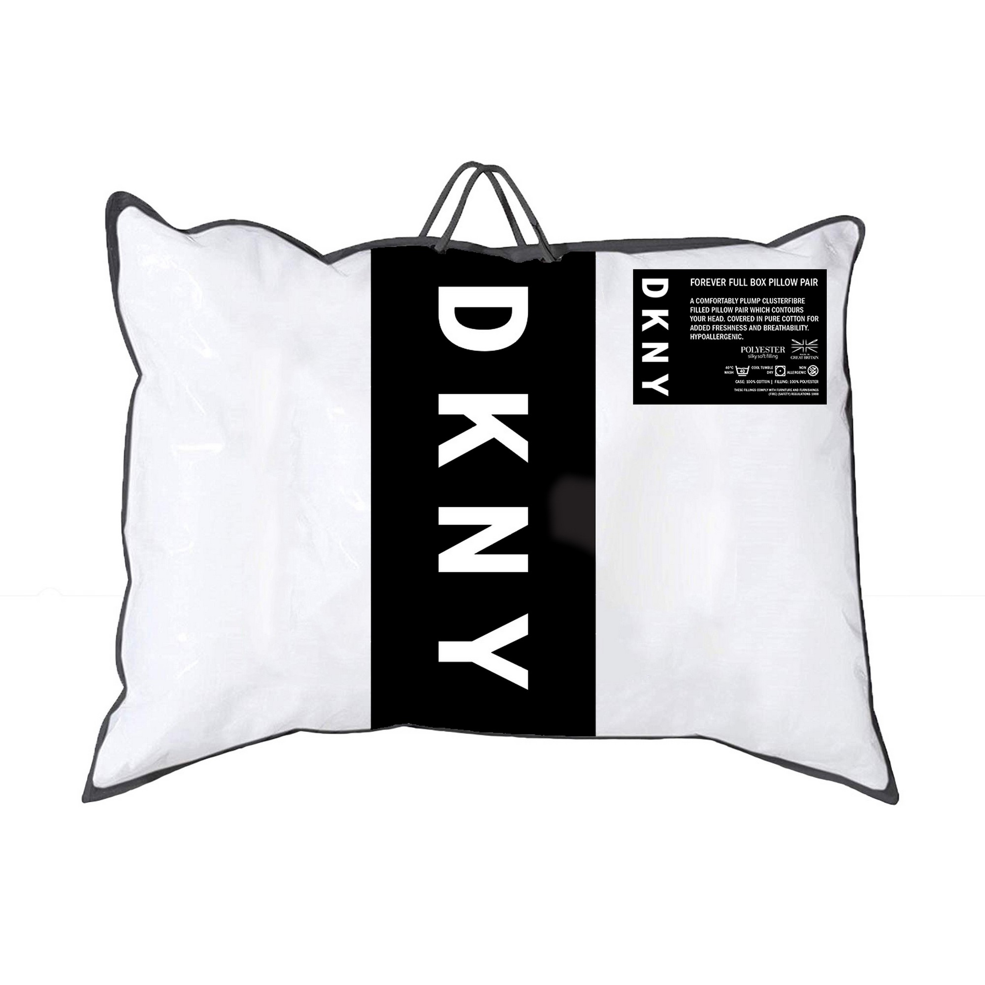 Dkny Supremely Soft Box Pillow Pair In White